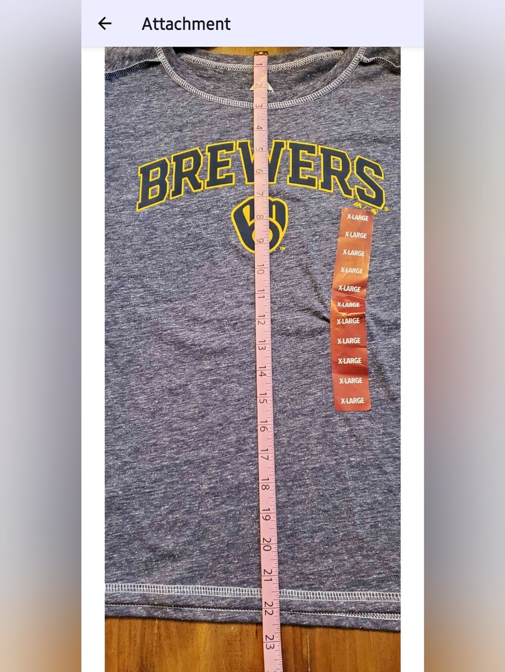 Milwaukee Brewers Fashion Women's Top | Color: Gray | Size: M - XL | RRR Apparel - Picture 13 of 13